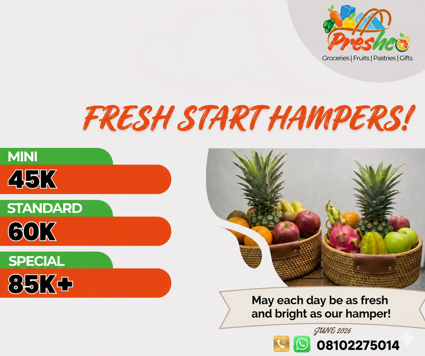 Fruits and provision hamper image 1